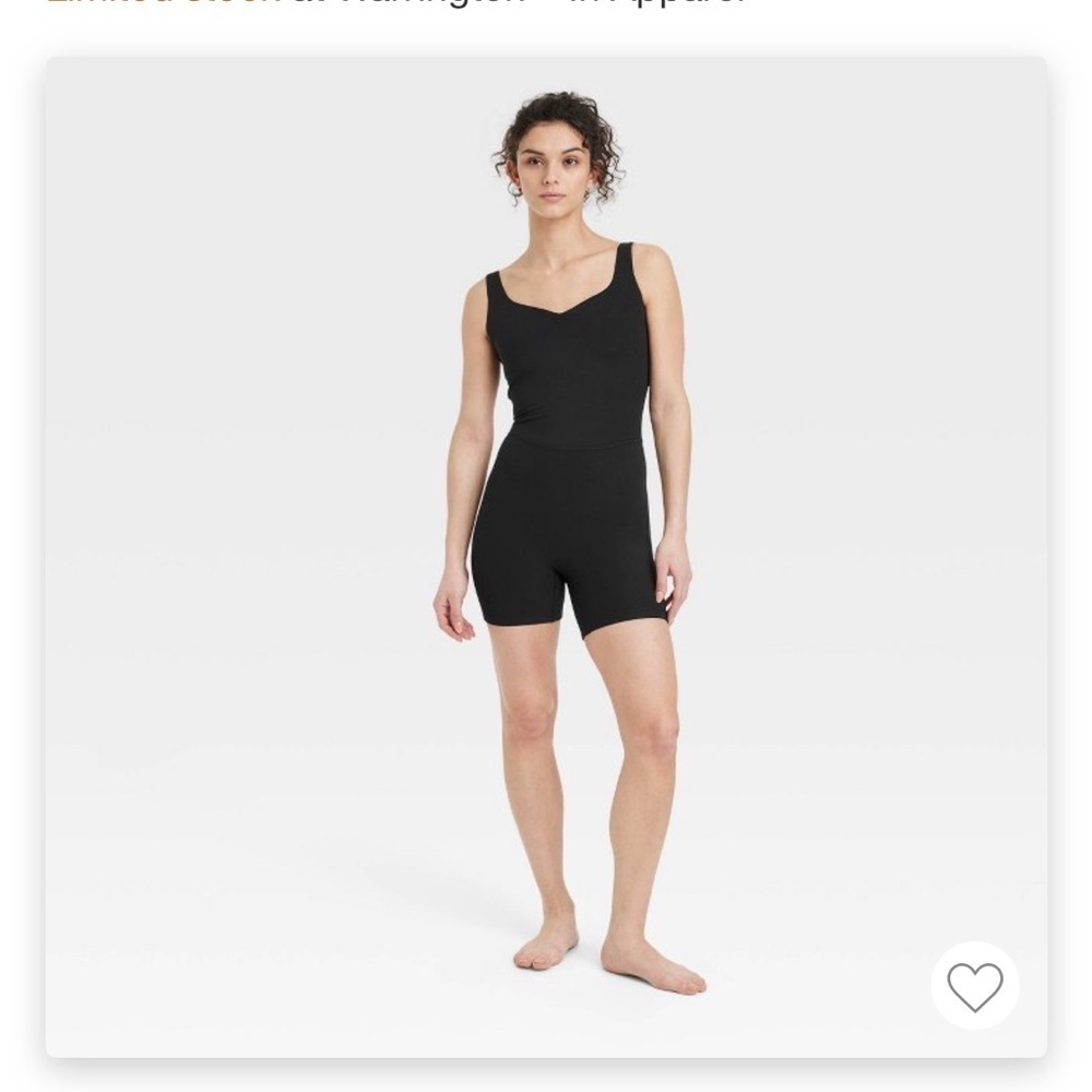 Women's Brushed Sculpt Rib Short Active
Bodysuit - All In Motion™ Black new